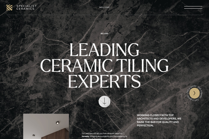 Specialist Ceramics website preview